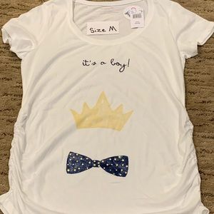 It’s a boy reveal maternity top